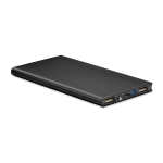 Powerbank solaire de 8.000 mAh Powercard Solarslim couleur noir quatrième vue