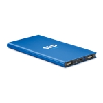 Powerbank solaire de 8.000 mAh Powercard Solarslim couleur bleu roi quatrième vue principale