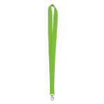 Tour de cou personnalisé pas cher de 2 cm avec mousqueton BasicStyle couleur vert pomme