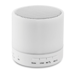 Enceinte professionnel circulaire Bluetooth avec LED 3 couleurs Disco couleur blanc