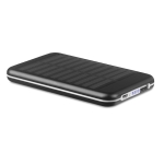 Batterie publicitaire pas chère 4.000 mAh Powercard Solarcharge couleur noir