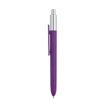 Stylo à bille de couleur avec pointe chromée Encre Bleue Essence Crome couleur violet