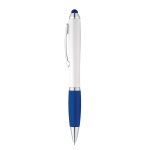 Stylo classique avec corps blanc et encre bleue Toptouch couleur bleu