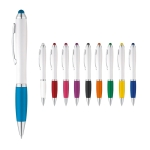 Stylo classique avec corps blanc et encre bleue Toptouch diverses couleurs