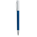Stylo promotionnel avec effet métal à l'Encre Bleue Metallic Print couleur bleu