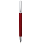 Stylo promotionnel avec effet métal à l'Encre Bleue Metallic Print couleur rouge première vue