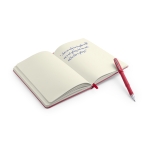 Carnet et stylo dans étui carton A5 pages lisses Set Cadeau Colorlux couleur rouge troisième vue