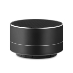 Enceinte Bluetooth publicitaire avec logo en aluminium AluSound couleur noir