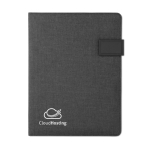 Porte-documents avec powerbank et compartiments A4 PowerNote couleur noir vue principale