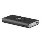 Batterie externe avec logo d'entreprise 8.000 mAh Wireless couleur noir