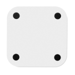 Chargeur sans fil carré pour téléphone portable ChargePad couleur blanc troisième vue