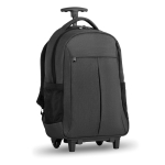 Sac à dos à roulette personnalisé avec le logo d'entreprise Wheels couleur gris