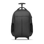 Sac à dos à roulette personnalisé avec le logo d'entreprise Wheels couleur gris troisième vue