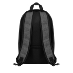 Sac à dos publicitaire de voyage antivol en polyester 600D SaveTrip couleur noir troisième vue