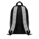 Sac à dos publicitaire de voyage antivol en polyester 600D SaveTrip couleur gris troisième vue
