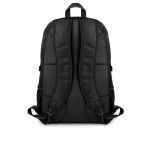 Sac à dos promotionnel pour PC de 15´´ avec détails en ripstop City couleur noir troisième vue