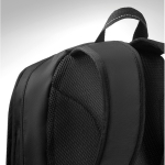 Sac à dos promotionnel pour PC de 15´´ avec détails en ripstop City couleur noir cinquième vue