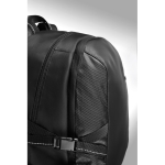 Sac à dos promotionnel pour PC de 15´´ avec détails en ripstop City couleur noir sixième vue