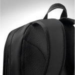 Sac à dos promotionnel pour PC de 15´´ avec détails en ripstop City couleur noir vue photographique
