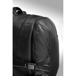 Sac à dos promotionnel pour PC de 15´´ avec détails en ripstop City couleur noir deuxième vue photographique