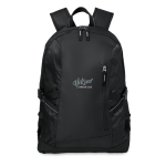 Sac à dos promotionnel pour PC de 15´´ avec détails en ripstop City couleur noir vue principale