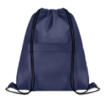 Sacs cordon publicitaires avec cordons et poche Urban Pocket couleur bleu