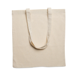 Impression de votre logo sur ce sac coton de 140 g/m2 Eco Plus couleur beige deuxième vue