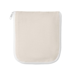Sac pliant publicitaire en coton 100 g/m2 personnalisé EcoPocket couleur blanc deuxième vue