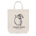 Sac pliant publicitaire en coton 100 g/m2 personnalisé EcoPocket couleur blanc vue principale