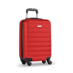 Valise publicitaire de voyage en plastique personnalisées Trend couleur rouge
