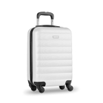 Valise publicitaire de voyage en plastique personnalisées Trend couleur blanc