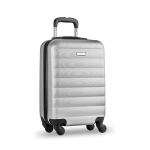 Valise publicitaire de voyage en plastique personnalisées Trend couleur argenté mat