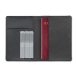 Portefeuille avec espace pour mettre le passeport Monedero SaveKeep couleur noir deuxième vue