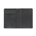Portefeuille avec espace pour mettre le passeport Monedero SaveKeep couleur noir troisième vue