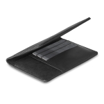Portefeuille avec espace pour mettre le passeport Monedero SaveKeep couleur noir quatrième vue