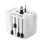 Adaptateur de voyage multifonctionnel pour clients Skross MUV USB couleur blanc deuxième vue