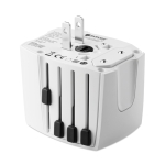 Adaptateur de voyage multifonctionnel pour clients Skross MUV USB couleur blanc cinquième vue