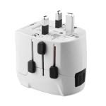 Adaptateur de voyage universel avec ports USB Skross Pro Light USB couleur blanc deuxième vue
