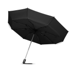 Parapluie d'entreprise pliable et coupe-vent Ø102 Hurricane couleur noir quatrième vue