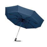 Parapluie d'entreprise pliable et coupe-vent Ø102 Hurricane couleur bleu quatrième vue
