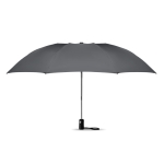 Parapluie d'entreprise pliable et coupe-vent Ø102 Hurricane couleur gris