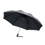 Parapluie d'entreprise pliable et coupe-vent Ø102 Hurricane couleur gris deuxième vue principale