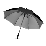 Parapluie imprimé moderne avec intérieur argenté Ø120 Monsoon Plus couleur noir