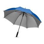 Parapluie imprimé moderne avec intérieur argenté Ø120 Monsoon Plus couleur bleu roi
