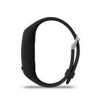 Bracelet sportif publicitaire à offrir lors d'événements Crossfit couleur noir deuxième vue