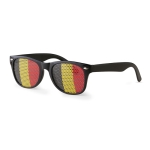 Lunettes publicitaires à motif de drapeau de pays Fanclub couleur noir deuxième vue