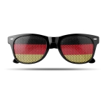 Lunettes publicitaires à motif de drapeau de pays Fanclub couleur jaune