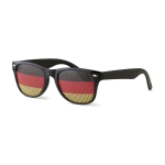 Lunettes publicitaires à motif de drapeau de pays Fanclub couleur jaune deuxième vue