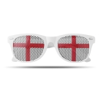 Lunettes publicitaires à motif de drapeau de pays Fanclub couleur ivoire