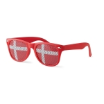 Lunettes publicitaires à motif de drapeau de pays Fanclub couleur multicolore deuxième vue